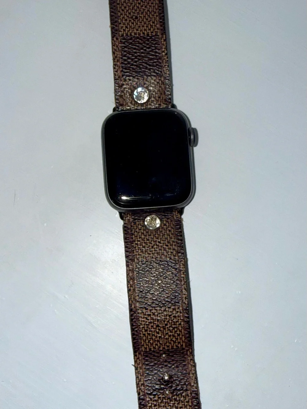 Louis Vuitton Brown Monogram Apple Watch Strap
